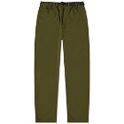 Dancer Men's Belted Simple Pant in Army Green