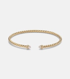 David Yurman Cablespira® Flex Micro 18kt gold (750/1000) bracelet with diamonds