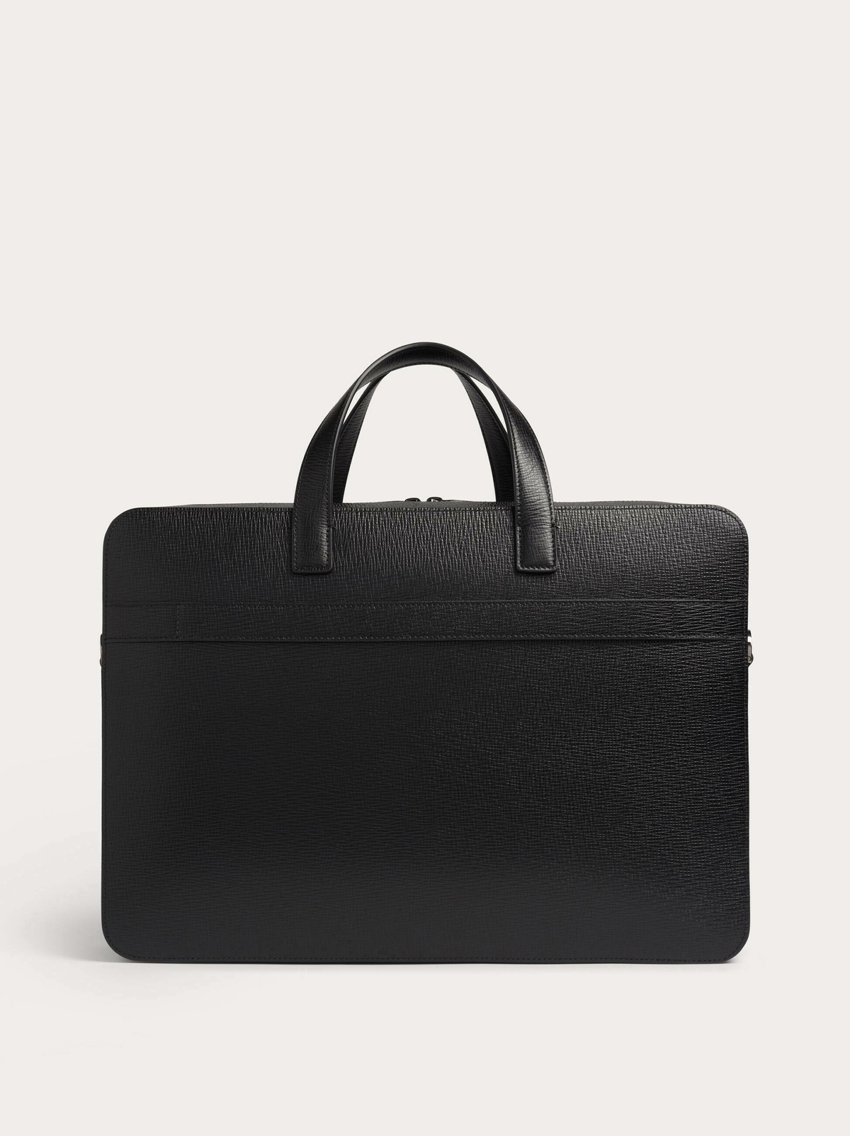 Ferragamo Mens Gancini briefcase in Black