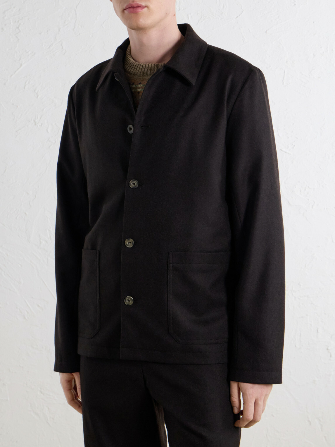 A.P.C. - Brest Wool-Blend Twill Blouson Jacket - Brown