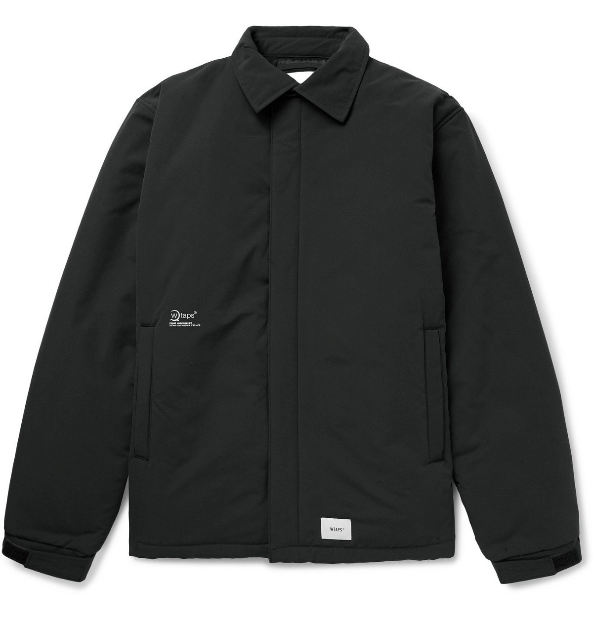 WTAPS - Stock Man Logo-Print Appliquéd Padded Shell Jacket - Black