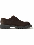 Common Projects - Waxed-Suede Derby Shoes - Brown