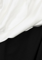 Solace London Kara Satin and Crepe Maxi Dress Cream