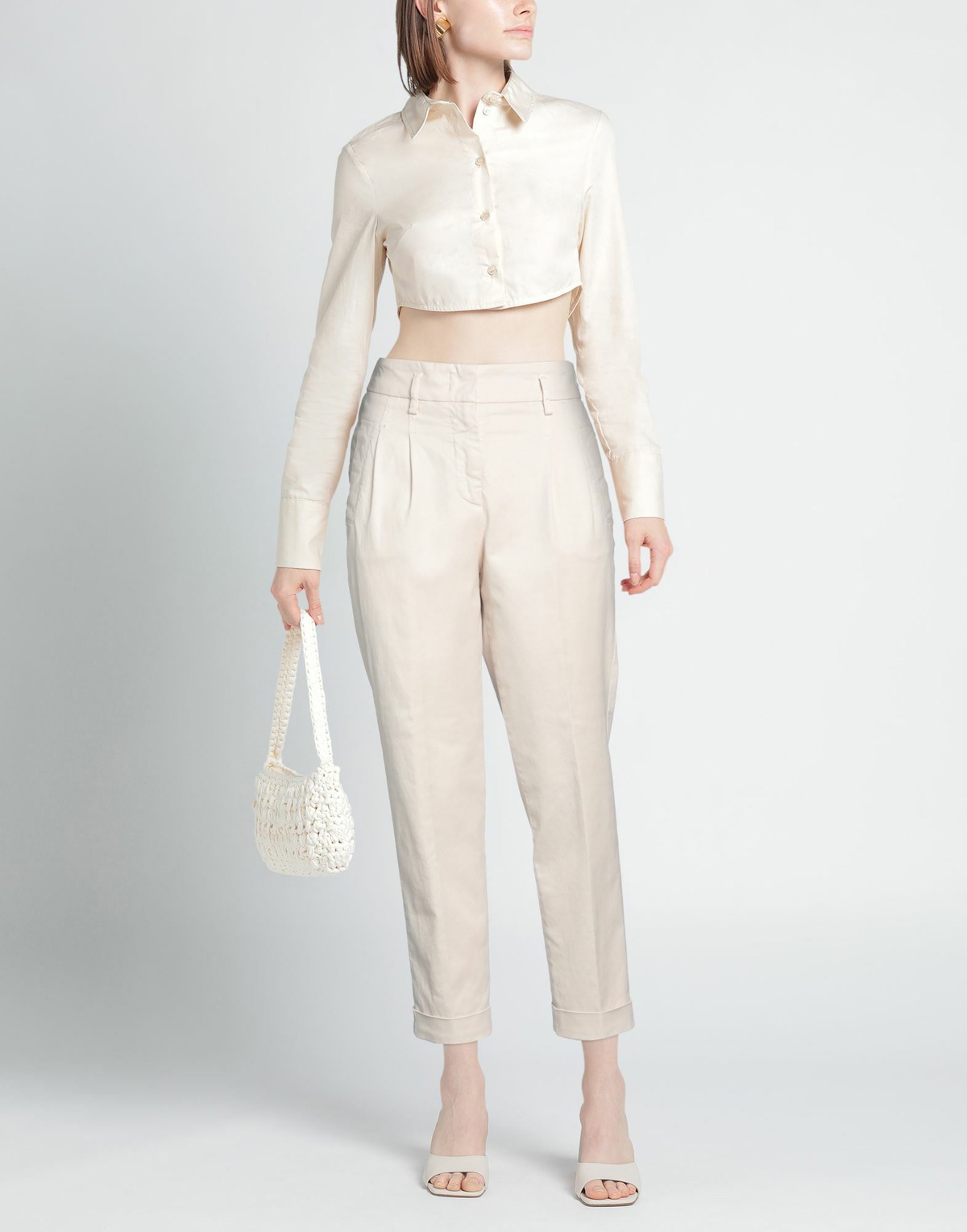 Peserico Womens Pants Cream