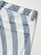 MSFTSrep - Straight-Leg Logo-Print Jeans - Blue
