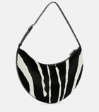 Alaïa Half Moon zebra-print shoulder bag