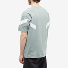 Adidas Men's Cutline T-Shirt in Silver Green