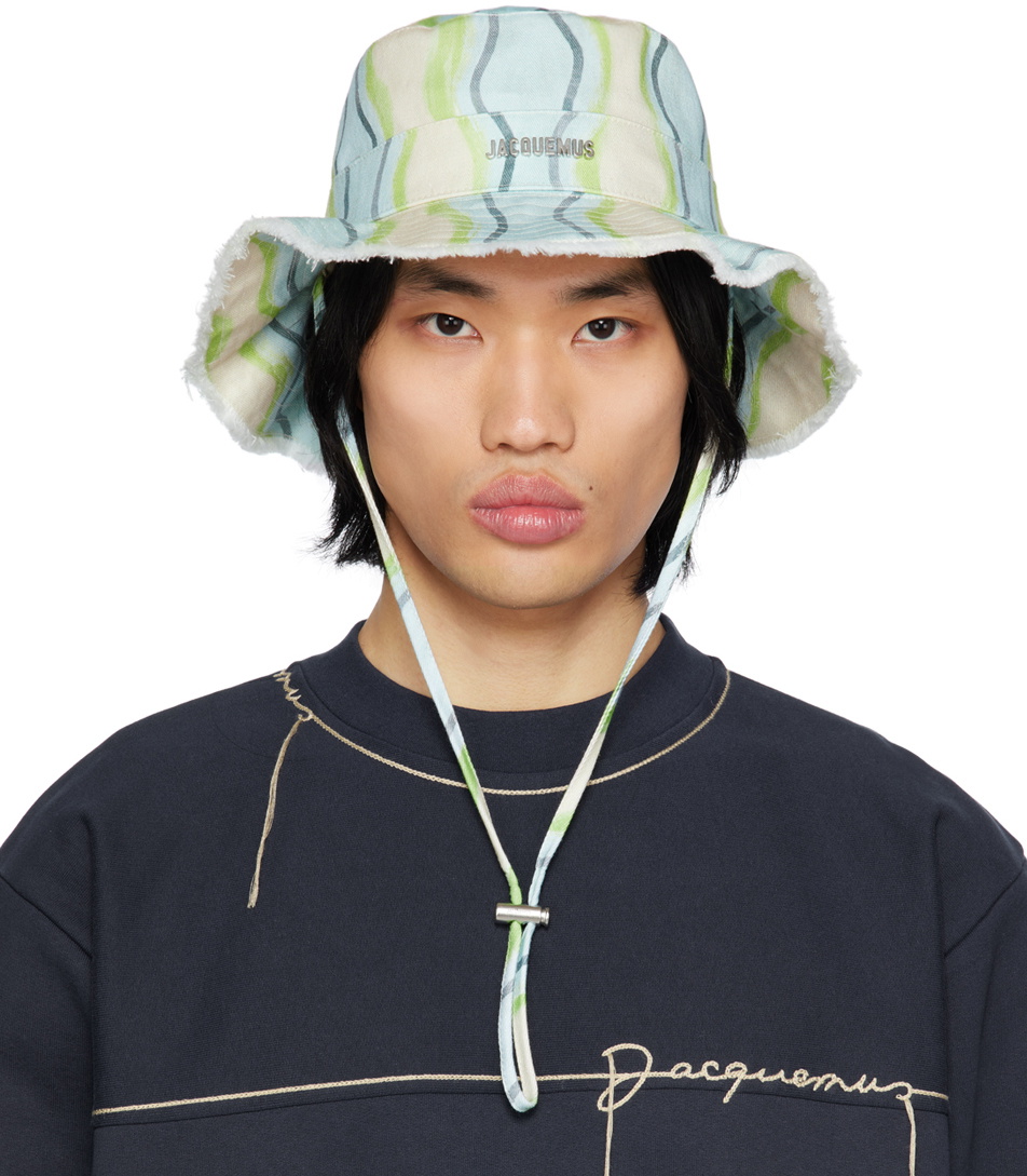 Jacquemus Green Le Raphia 'Le Bob Artichaut' Bucket Hat Jacquemus