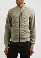 Moose Knuckles Granite Nylon and Cotton Bomber Jacket Green
