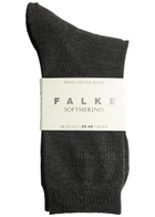 Falke Soft Merino Wool-blend Socks Anthracite 39-40 (IT39 40 / UK6