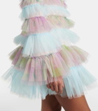 Susan Fang Tiered tulle minidress