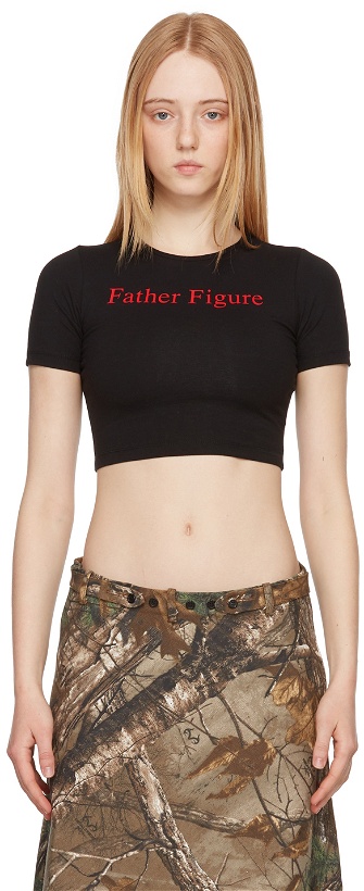 Photo: Praying SSENSE Exclusive Black 'Father Figure' T-Shirt