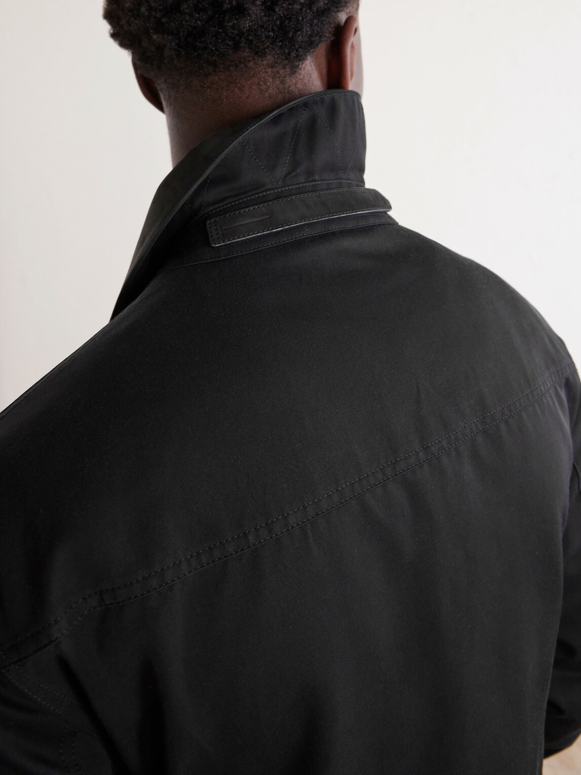 TOM FORD - Suede-Trimmed Cotton-Blend Twill Jacket - Black
