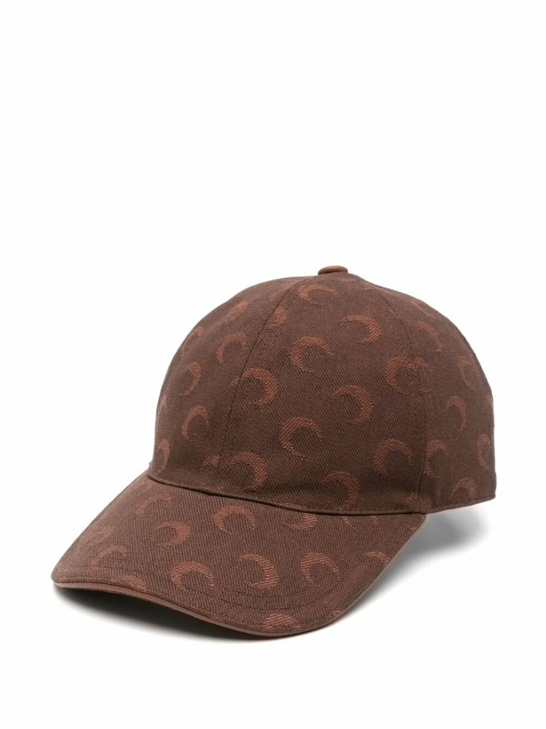 Photo: Marine Serre Moon-Jacquard Twill Baseball Cap