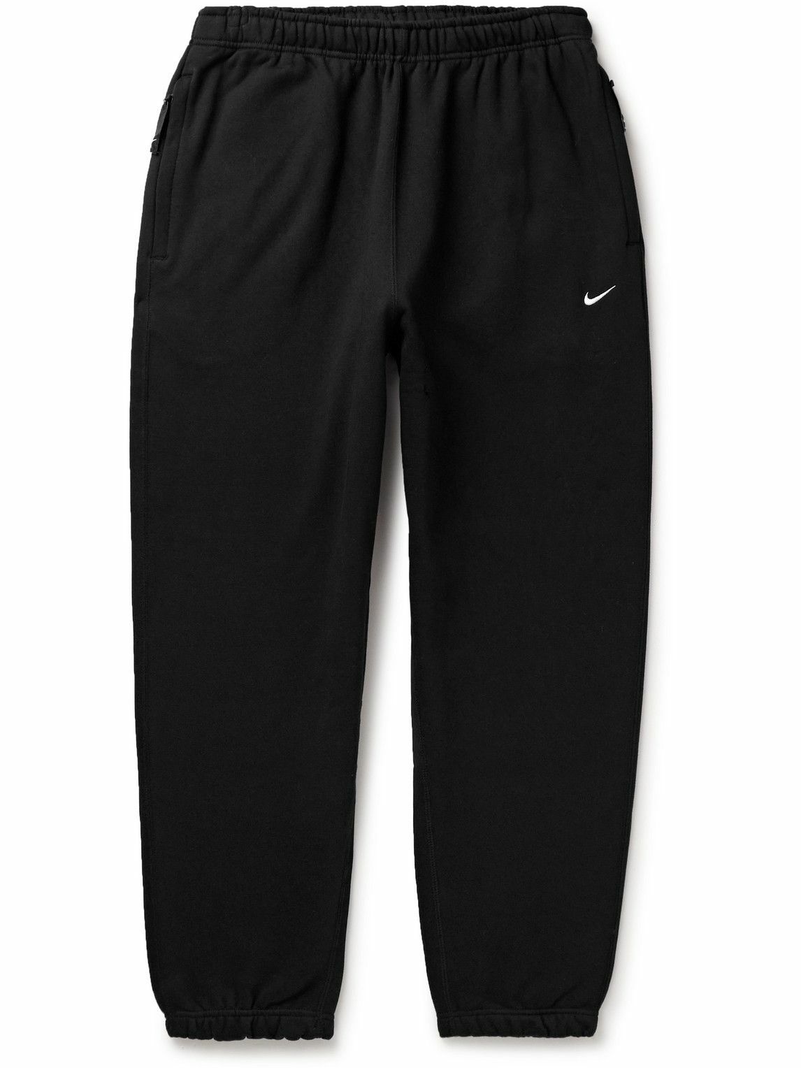 Nike - Solo Swoosh Straight-Leg Logo-Embroidered Cotton-Blend