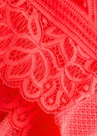 Wacoal Raffine Lace Tanga Thong Red