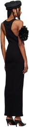 Jean Paul Gaultier Black 'The Strapped' Maxi Dress
