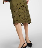 Erdem Belted cotton-blend shirt dress