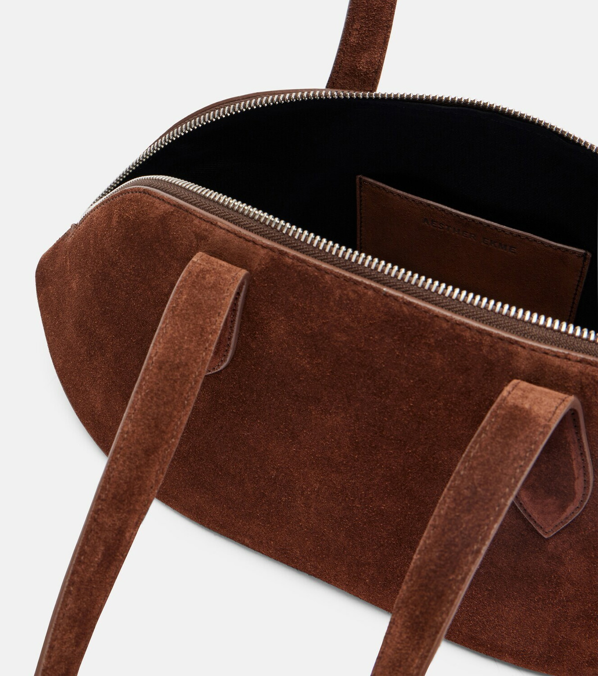 Aesther Ekme Cosmo suede bowling bag