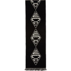 Gucci Black Logo Diamond Scarf