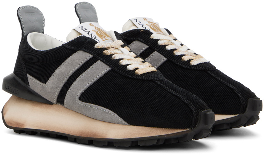 Lanvin Black & Gray Bumper Sneakers Lanvin