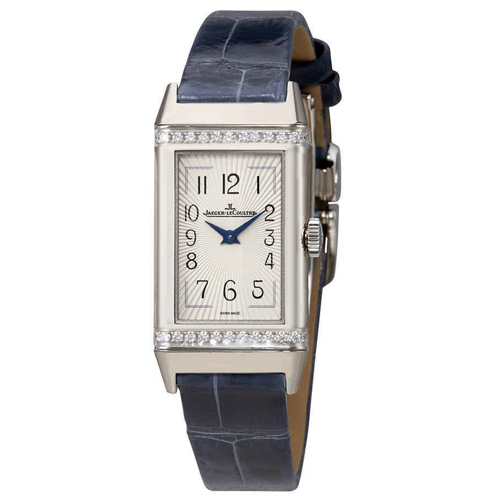 Photo: Jaeger LeCoultre Reverso Silver Dial Ladies Diamond Watch Q3288420
