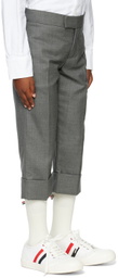 Thom Browne Kids Gray Backstrap Trousers