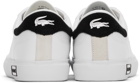 Lacoste White & Black Powercourt Leather Sneakers