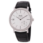 Piaget Altiplano Silvered Dial 18K White Gold Diamond Automatic Mens Wach GOA39138