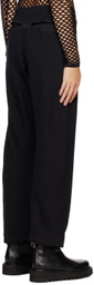 Parnell Mooney SSENSE Exclusive Black V-Line Lounge Pants