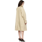 TOTEME Beige Oversized Cotton Trench Coat