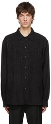 Tom Wood Black Viscose Shirt