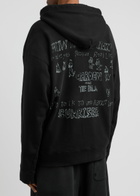 Maison mihara yasuhiro Printed Hooded Cotton Sweatshirt Black