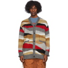 Undercover Grey and Multicolor Landscape Cardigan