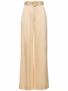 ZIMMERMANN - Silk Satin Tuck Pants