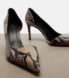 Khaite Jett snake-effect leather d'Orsay pumps