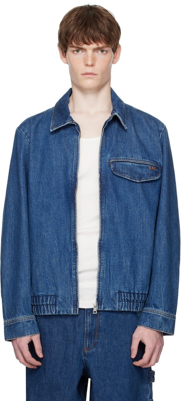 Photo: A.P.C. Blue Fabrizio Zippé Denim Jacket