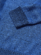 Club Monaco - Cotton and Linen-Blend Sweater - Blue