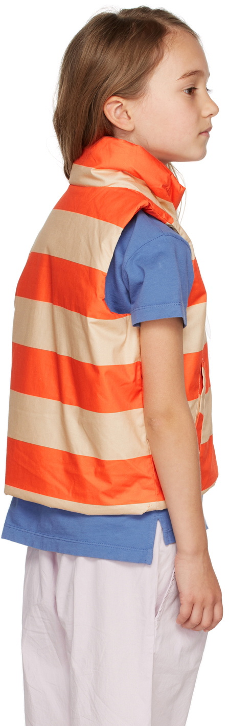 TINYCOTTONS BIG STRIPES VEST *dark vanilla/summer red* TINYCOTTONS BIG STRIPES VEST *dark vanilla/summer red*