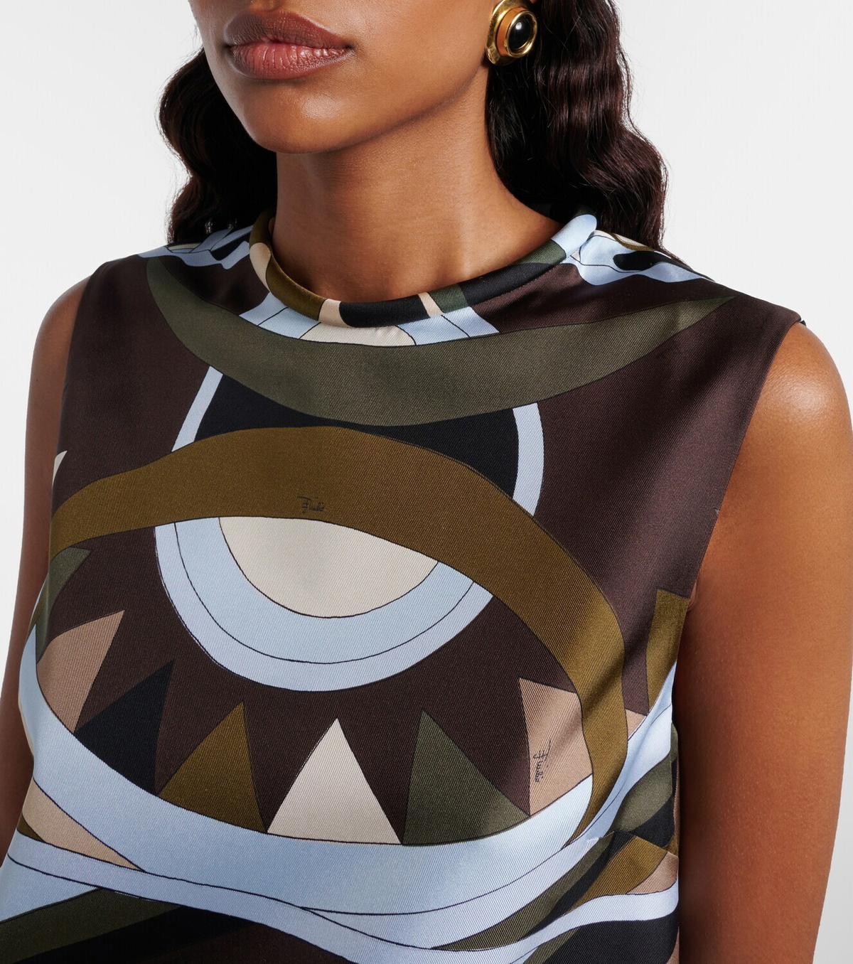 Pucci Vivara silk twill minidress