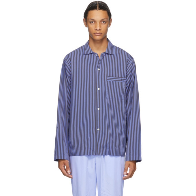 Photo: Tekla Blue Striped Pyjama Shirt