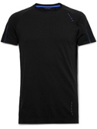 FALKE Ergonomic Sport System - Active Logo-Print Stretch-Jersey T-Shirt - Black - M/L
