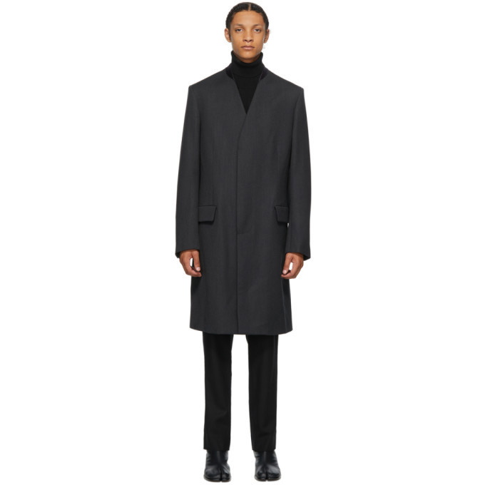 Photo: Maison Margiela Grey Wool Collar Coat