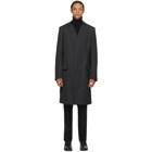 Maison Margiela Grey Wool Collar Coat