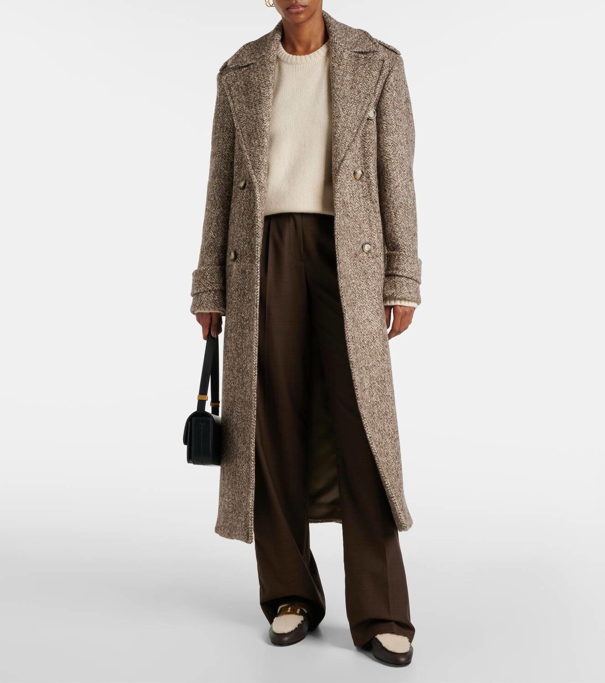 Tod's Catena shearling-lined leather slippers