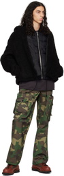 Heron Preston Black Hooded Jacket