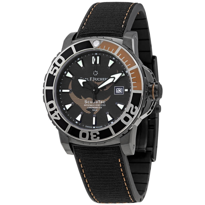 Photo: Carl F. Bucherer Patravi ScubaTec Automatic Chronometer Black Dial Mens Watch 00.10632.28.33.99
