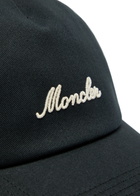 Moncler Logo-embroidered Cotton cap - Black - One Size