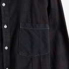 Needles 7 Cuts Over Dye Flannel Shirt in Black