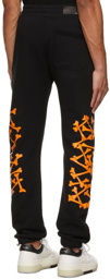 AMIRI Black & Orange Bones Lounge Pants